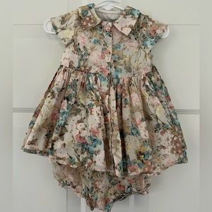 Really cute floral dress and diaper cover